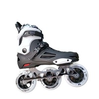Patins à roulettes à grande roue pour hommes adultes, professionnels, de course, à trois roues, coque en PVC, freestyle