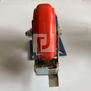 OEM anpassbar 4 Zoll 6 Zoll 8 Zoll feder belastete stoß dämpfende Rollen Eisenkern Polyurethan Rad starre Platte Nachlauf - Product Image 2