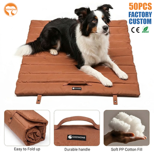 Tapis de lit <span class=keywords><strong>pour</strong></span> <span class=keywords><strong>chien</strong></span> de grande taille lavable en plein air avec logo personnalisé, housse amovible imperméable, tapis de voyage <span class=keywords><strong>pour</strong></span> animaux de compagnie en nylon écologique <span class=keywords><strong>pour</strong></span> les grands chiens - Product Image 1
