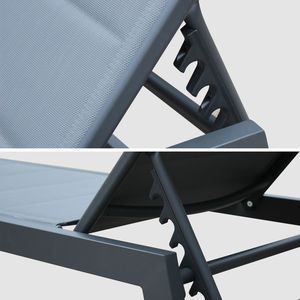 Fauteuil solaire <span class=keywords><strong>matelassé</strong></span> en aluminium, 6 réglable, de haute qualité, offre spéciale - Product Image 6