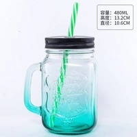 Verres à thé en gros, verres à café glacé personnalisés, gobelets avec couvercle métallique et paille, idéaux pour les cadeaux promotionnels