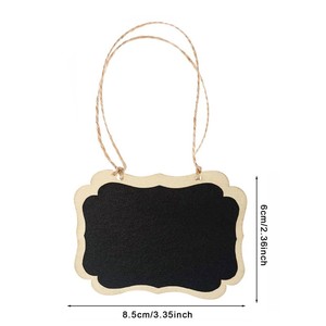 Decorazioni da <span class=keywords><strong>Giardino</strong></span>, Etichette in <span class=keywords><strong>Legno</strong></span> Incise su Due Lati con Fiori, Lavagnette Mini per Appendere, Decorazioni Fai-da-Te per Casa - Product Image 6
