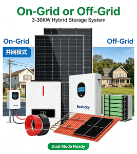 Système de stockage d'énergie solaire domestique tout-en-un 3-15 kW MPPT avec batterie et kit PV connecté au réseau - Product Image 1