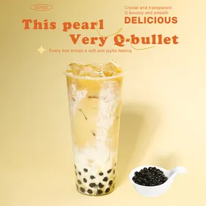 1kg/3kg di perle di tapioca nere istantanee palla boba bubble tè bevande ingredienti