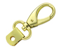 HORSE LOVE 19*76mm 102190 Mousqueton pivotant en zinc, style simple, couleur et design personnalisés