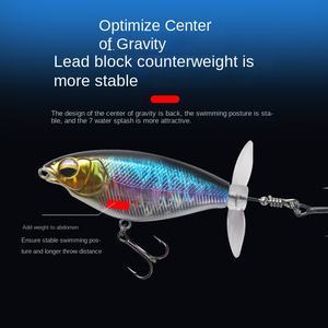 Mini Surface Tracteur Leurre Appât Flottant Eau Double Vis Boue Conception 6g/11g Perche Pêche Mandarin En Plastique Appât <span class=keywords><strong>Carpe</strong></span> - Product Image 2