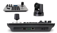 Contrôleur PTZ réseau PoE en aluminium CNC avec clavier de commande joystick 4D pour caméra de zoom et diffusion en église