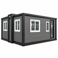 Bâtiment de bureau modulaire préfabriqué en conteneur portable de 20 pieds pour chantier de construction et camp de projet