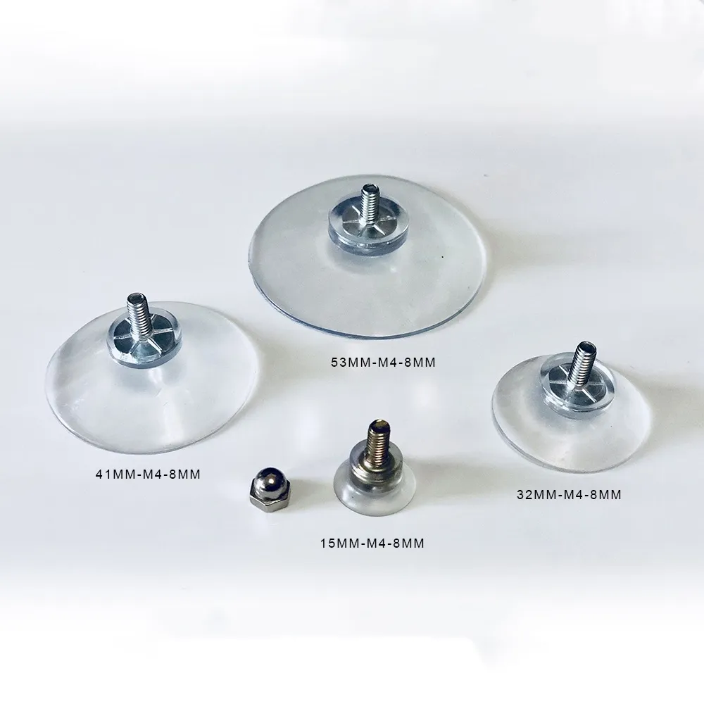 Manufacturer Vacuum Silicone Suction Cup with Screw Thread