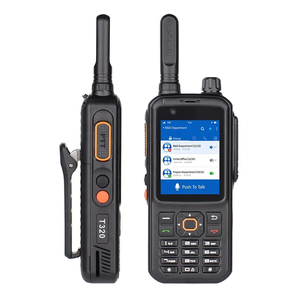 Inrico T320 4กรัม LTE 3กรัม4กรัมเครือข่ายระยะยาวโทรศัพท์มือถือวิทยุ Walkie Talkie