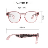 Lunettes Intelligentes Transparentes AIMB-G6 avec Traduction IA, Enregistrement HD, Enregistrement Audio, Photographie HD 8MP, Lunettes Connectées