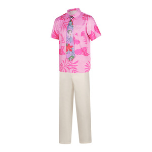 Costume de cosplay Zootopia Nick Wilde, ensemble chemise hawaïenne rose, tenue de renard du film, tailles S-3XL - Product Image 2