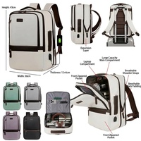 Sac à dos pour ordinateur portable pour homme, Oxford, tendance, voyage, grande capacité, résistant à l'eau, avec USB