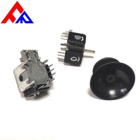 Potentiomètre joystick 3D avec bouton-poussoir, réglage supérieur, bornes à broches PC, résistance 10K-50K, construction métal-plastique