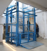 Elevador de Carga, Elevador de Mercancías, Plataforma Hidráulica Vertical para Carga, Altura de Elevación de 3M a 10M para Taller o Almacén