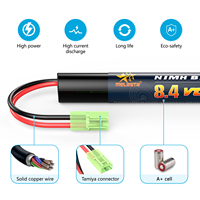 Melasta Batterie rechargeable Airsoft Power 8.4v 1350mah Nimh Batterie pour carabine à air comprimé Airsoft Toy