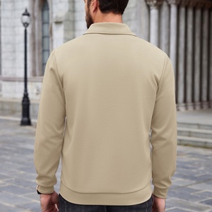 Sports Half Zip Sweatshirt <b>Men's</b> Quarter Zip up Long Sleeve Slim Fit Half Zip Sweatshirt <b>Turtle</b> <b>Neck</b> Sweaters with Pocket - Product Image 3