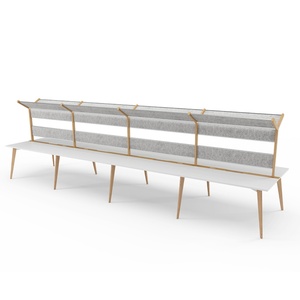 Modern Coworking Spaces Office Table Workstation Modular 4 6 Seater People <b>Desk</b> Open Staff Workstations for Office Furniture - Product Image 5