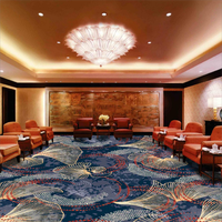Tapis mural commercial imprimé sur mesure en jacquard, résistant aux taches et antidérapant, pour bureaux et hôtels