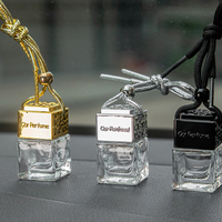 Diffuseur de parfum de luxe pour voiture, flacon vide, pendentif pour huiles essentielles