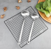 Outil de cuisine en acier inoxydable 304 Louche à soupe Louche à fente Grande cuillère à soupe Cuillère à fente Outil de cuisson