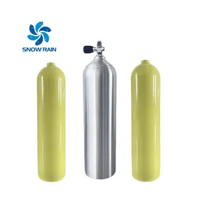 Dalış gaz silindiri fabrika satış Dot12 litre alüminyum tüplü dalış tankı OEM Ce sertifikalı Iso hava dalış tankı