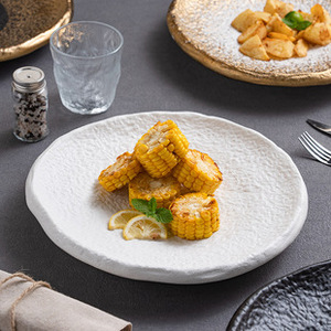 Assiettes plates rondes en porcelaine fine <span class=keywords><strong>blanche</strong></span> pour la maison, l'hôtel, les mariages, Noël, la pâtisserie, la vaisselle de table, vente en gros - Product Image 2