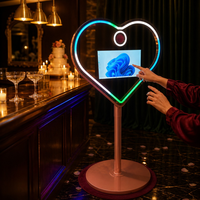 Photomaton en forme de cœur 21,5 pouces avec mini PC Core i5 6ème génération 8 Go 256 Go SSD Windows