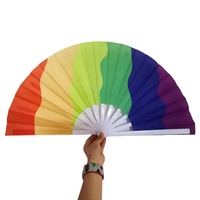 Éventails pliants en plastique FAREA Factory Stock 33CM, style ange et Feng Shui, pour l'été, les mariages et les promotions.