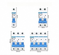 Disjoncteur différentiel Chint XB-63 2P CType magnétique simple 6kA 400V 50Hz pour usage domestique, protection contre les fuites, multi-spécifications, montage modulaire/sur rail, PA66