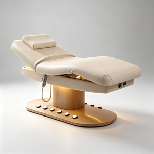 Lit de massage électrique de luxe moderne pour salon, nouveau, avec 3 moteurs, airbag, chauffage et fonctions esthétiques pour soins du visage - Product Image 2