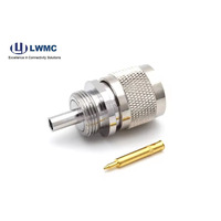 Conector RF coaxial tipo N enchufe macho soldadura for141RG402 herramientas de ensamblaje de cables