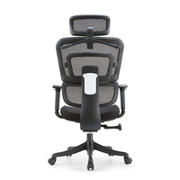 Chaise de bureau ergonomique en maille avec accoudoirs 3D réglables, dossier haut, pivotante, pour poste de travail informatique