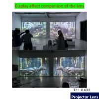 Objectif de projecteur à courte focale 0,63:1 à mise au point manuelle pour projecteurs Barco série G62 pour musées, salles d'exposition et projection mapping extérieur