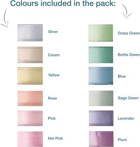 ริบบิ้นผ้าซาตินแข็งแบบวงกลมสีพื้นขนาด 5 มม. 30 มม. แบบสั่งทำพิเศษ ผลิตจากโพลีเอสเตอร์/ไนลอนถัก/ผ้าฝ้ายแท้ สำหรับห่อของขวัญ - Product Image 4