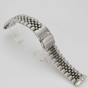 Correa de Reloj de Acero Inoxidable 316L de Cinco Eslabones, Diseño Personalizado OEM, Resistente y Sólida, 22mm, Tipo Jubilee, para Relojes - Product Image 1