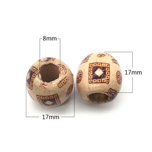 50PCS 17mm Big Size Hole Wooden <strong>Hair</strong> Beads Wood African <strong>Hair</strong> <strong>Braid</strong> Tube Rings Dreadlock Accessories <strong>Hair</strong> <strong>Jewelry</strong> <strong>for</strong> Dreadlock - Product Image 5