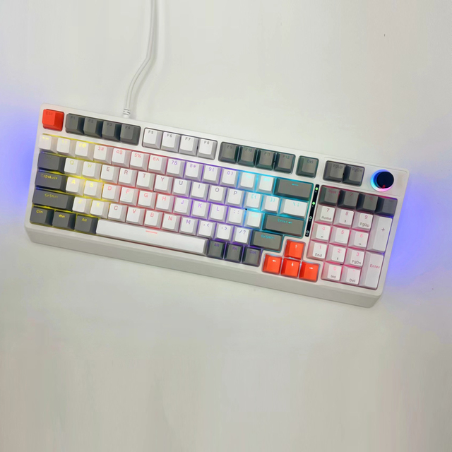 Mechanical Keyboard Wired 98 Hot Swap Low Profile Lightweight Mechanical Keyboard 96 Mechanical Keyboard