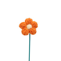 Groothandel Lage Prijs Bloemen Mini Handgemaakte Haakpoppen Bloemboeket voor Potplant Decoratie Amigurumi Bloemversiering Cadeau
