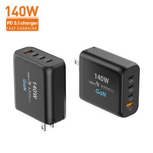 Nuova elettronica caricabatterie rapido PD3.1 GaN 140W caricatore da parete Super rapido e portatile AU US UK EU plug 100w 65W ricarica rapida - Product Image 4