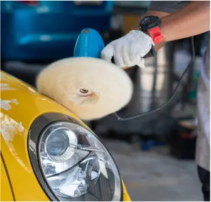 Almohadilla de lana Super Buff, compuesto de pulido, almohadillas atadas para pulir el coche