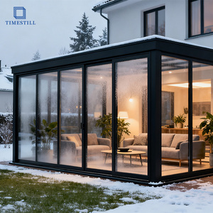 Yalıtımlı alüminyum çerçeve ile dört mevsim cam Sunroom | Zarif açık yaşam alanı - Product Image 1