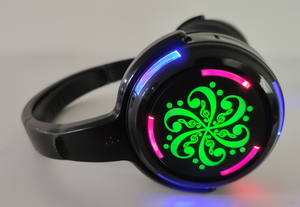 حزمة نظام ديسكو صامت 3 قنوات حية وكلاسيكية RF988 * 40 مع جهاز إرسال وشاحن - Product Image 2