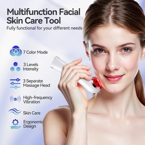 Xách tay liệu pháp ánh sáng đỏ chăm sóc da công cụ 630nm 850nm 3 cường độ Sonic Microcurrent Spa nhà - Product Image 3