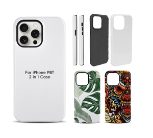 Bán buôn tùy chỉnh sang trọng 2-in-1 trường hợp điện thoại khó khăn cho <span class=keywords><strong>iPhone</strong></span> 16 Series thăng hoa tráng matte và bóng được làm từ TPU - Product Image 1