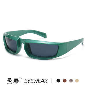 Lunettes de soleil steampunk Y2K pour femmes, lunettes de soleil sport miroir UV400, monture PC, protection solaire classe 2 - Product Image 5