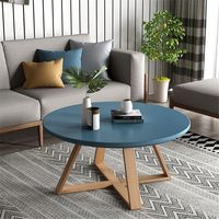 Kleines modernes Sofa Wohnzimmer im nordischen Stil Rundes Luxus-Seiten bett Couch tisch Holz Großhandel
