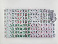 Ensemble de mahjong américain de luxe en acrylique noir à 2 couches de 32 mm, 160 pièces, jeux de société et cadeaux de luxe pour 4 personnes, expédié localement