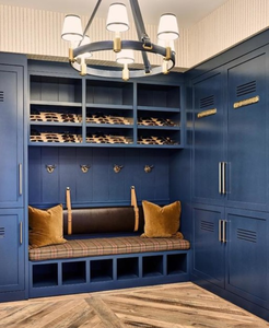 XZ luxe industriel cuir tissu chaîne lustre luminaire décoration maison <span class=keywords><strong>Riley</strong></span> moyen anneau cuisine ceinture en laiton pendentif lumière - Product Image 2