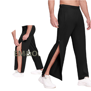 Pantalones de Baloncesto Ligeros de Pana OEM O&M, Pantalones Postoperatorios con Cordón Ajustable, Cierre Completo, Pantalones Deportivos Originales - Product Image 1